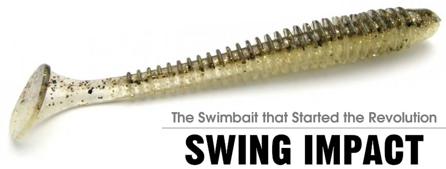 Keitech Swing Impact Unrigged Plastic Swim Baits 8-Pack